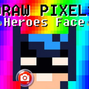 Draw Pixels Heroes Face