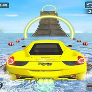 Water Surfing Car Stunt Games Car Driving Games