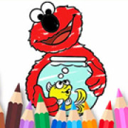 Coloring Book: Elmo New Friend